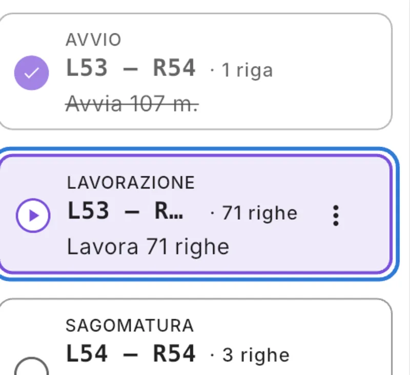 Visualizzazione scritta