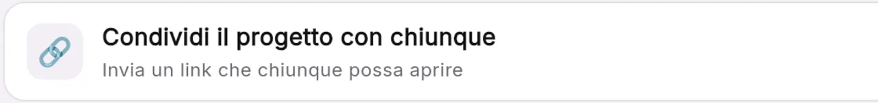 Condividi il tuo lavoro con chiunque