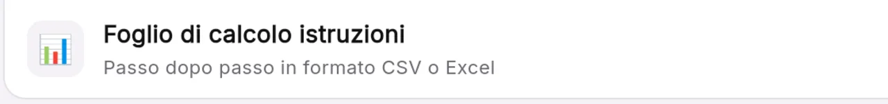 Preferisci un foglio di lavoro?