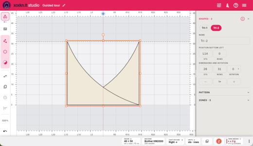 Studio · uma forma selecionada